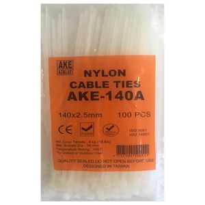 بست کمربندی آک ای مدل ake 140a بسته 100 عددی