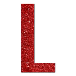 تابلو راهنما آژنگ طرح حروف دکوراتیو l انگلیسی کد 722
