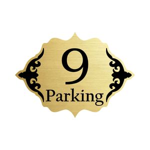 تابلو راهنما طرح 1 مدل تابلو پارکینگ واحد 9