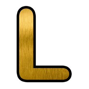 تابلو راهنما طرح حروف لاتین مدل mo t l