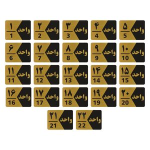 تابلو راهنما طرح شماره واحد مدل gng322 مجموعه 22 عددی
