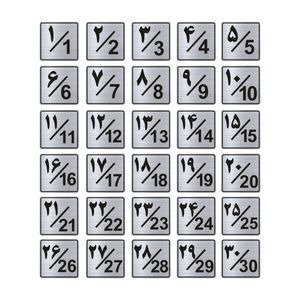 تابلو راهنما طرح پلاک اعداد مدل gns1230 مجموعه 30 عددی