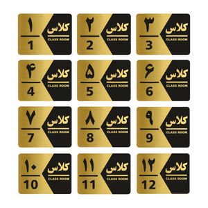 تابلو راهنما طرح کلاس مدل gng1412 مجموعه 12 عددی