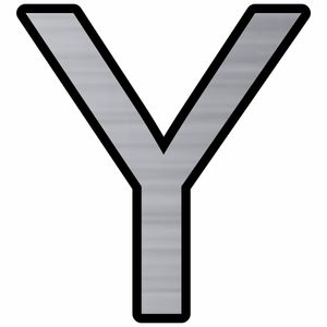 تابلو راهنما مدل حروف y