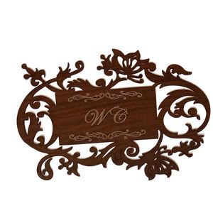 تابلو نشانگر طرح درب دستشویی کد 1709