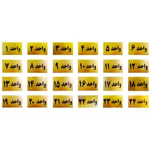 تابلو نشانگر طرح شماره واحد مدل sth524 مجموعه 24 عددی
