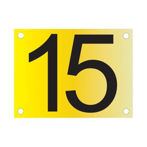 تابلو نشانگر مدل پلاک شماره 15 درب منزل