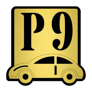 تابلو نشانگر مستر راد طرح پارکینگ شماره 9 کد p bg 09
