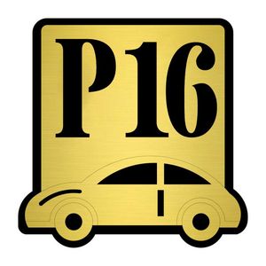 تابلو نشانگر کازیوه طرح پارکینگ شماره 16 کد p bg 16