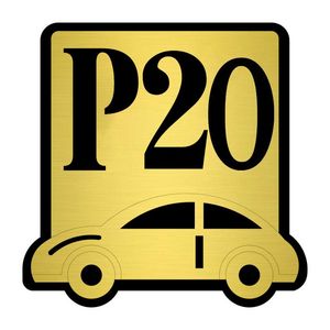 تابلو نشانگر کازیوه طرح پارکینگ شماره 20 کد p bg 20