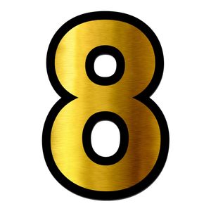 تابلو نشانگر گروه آژنگ طرح اعداد کدno 8
