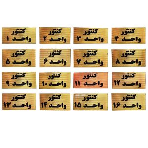 تابلو هشدار طرح شماره کنتور مدل m 2 مجموعه 16 عددی