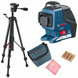 تراز لیزری بوش مدل gll 3 80 p به همراه سه پایه bt 150