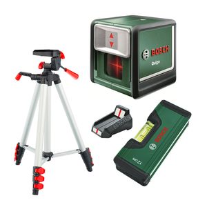 تراز لیزری بوش مدل quigo set plus به همراه سه پایه و تراز