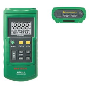 ترمومتر دوکاناله مستک مدل ms 6512