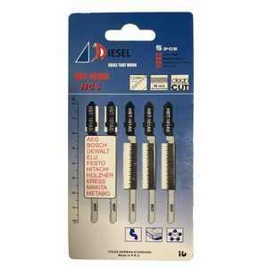 تیغ اره عمودبر ام دی اف دیزل مدل hbt 101ao مجموعه 5 عددی