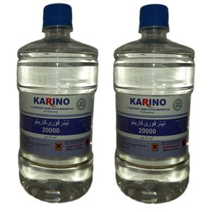 تینر فوری کارینو مدل 20000 حجم 1 لیتر بسته 2 عددی