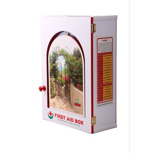 جعبه کمک‌های اولیه شیشه دار کوچک ماهان کد 1012