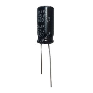 خازن 680 میکروفاراد مدل rjf25v بسته 200 عددی