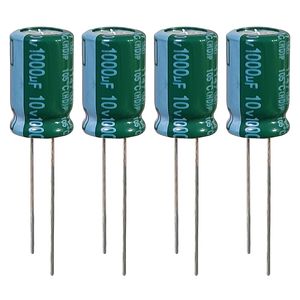 خازن الکترولیت 1000 میکروفاراد 10 ولت تایکُن مدل tec 100010 بسته 4 عددی