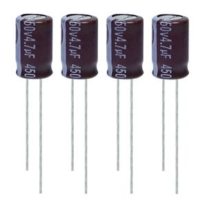 خازن الکترولیت 4.7 میکروفاراد 450 ولت آکسبوم مدل tec 470450 بسته 4 عددی