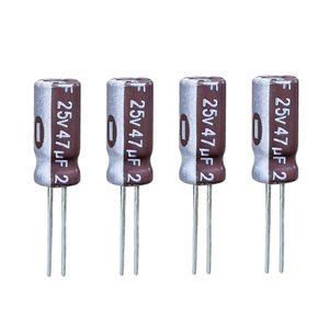 خازن الکترولیت 47 میکروفاراد 25 ولت آکسبوم مدل tec 4725 بسته 4 عددی