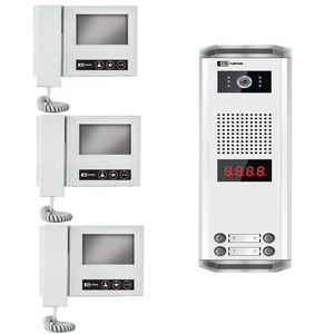 درب بازکن تصویری تک نما مدل d43m 3v مجموعه 4 عددی