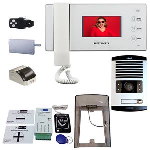دربازکن تصویری الکتروپیک مدل fd1086_1096_white_1 یک واحدی باماژول ریموت دار