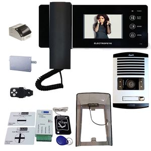 دربازکن تصویری الکتروپیک مدل fd1086_1196_black_1 یک واحدی باماژول ریموت دار