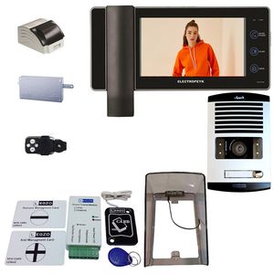 دربازکن تصویری الکتروپیک مدل fd1086_1294_black_1 یک واحدی باماژول ریموت دار