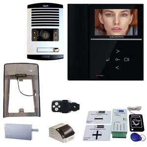 دربازکن تصویری الکتروپیک مدل fd1086_592_black_1 یک واحدی باماژول ریموت دار