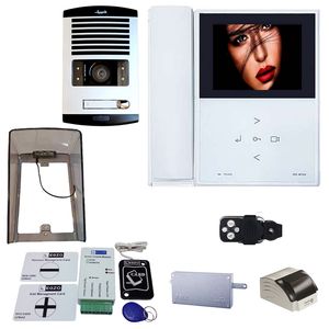 دربازکن تصویری الکتروپیک مدل fd1086_592_white_1 یک واحدی باماژول ریموت دار