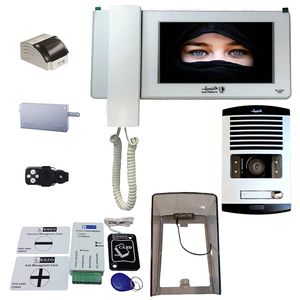 دربازکن تصویری الکتروپیک مدل fd1086_996_white_1 یک واحدی باماژول ریموت دار