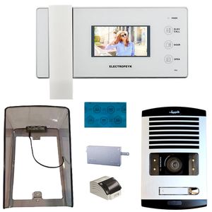 دربازکن تصویری الکتروپیک مدل fd_1086_1_1096_white یک واحدی همراه با محافظ ضد خش صفحه نمایش