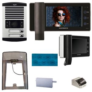 دربازکن تصویری الکتروپیک مدل fd_1086_2_1294 دو واحدی به همراه محافظ صفحه نمایش