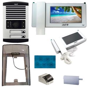 دربازکن تصویری الکتروپیک مدل fd_1086_2_996_white دو واحدی همراه با محافظ ضد خش صفحه نمایش
