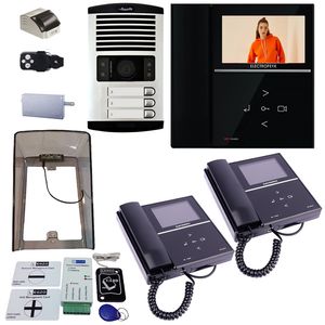 دربازکن تصویری الکتروپیک مدل fd_1086_3_592_black سه واحدی همراه با ماژول ریموت دار لگزو