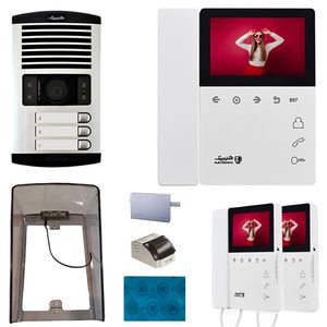 دربازکن تصویری الکتروپیک مدل fd_1086_3_897 سه واحدی به همراه محافظ صفحه نمایش