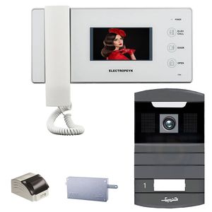 دربازکن تصویری الکتروپیک مدل fd_598_1_1096_white یک واحدی