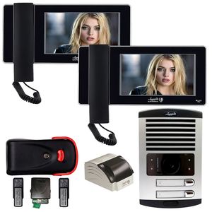 دربازکن تصویری لمسی الکتروپیک مدل fd1086_2_996black_1093 ریموتدار