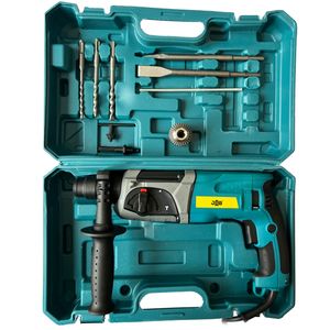 دریل بتن کن 5000 وات سه نظام چهار شیار جاب مدل jb 2550 sds plus مجموعه 14 عددی