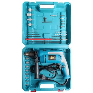 دریل برقی چکشی 13 میلیمتری 2800 وات جاب مدل jb 2500 m kit مجموعه 32 عددی