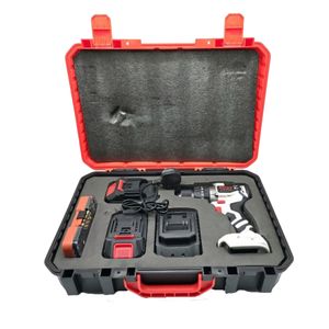 دریل شارژی چکشی باس مدل 198volt brushlessمجموعه 6 عددی