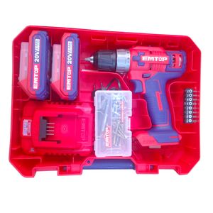 دریل پیچ گوشتی شارژی ایمتاپ مدل ecdl200528 مجموعه 59 عددی