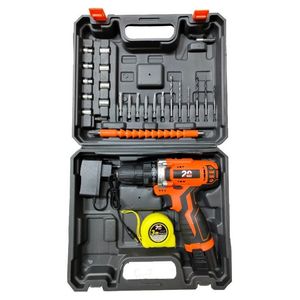 دریل پیچ گوشتی شارژی بیست مدل dc12v مجموعه 25 عددی