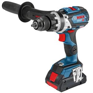 دریل پیچ گوشتی شارژی چکشی 13 میلی متری 18 ولت بوش مدل gsb 18 v  110 c brushless motor (5ah)