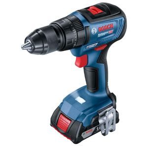 دریل پیچ گوشتی شارژی چکشی 13 میلیمتری 18 ولت بوش مدل فوق هوشمند gsb 18v 50 brushless motor + 3 battery extra