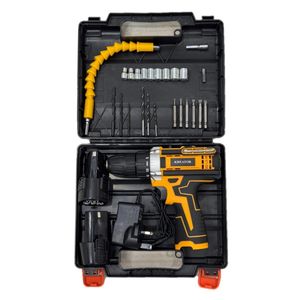 دریل پیچ گوشتی شارژی کریتور مدل kk18v مجموعه 27 عددی