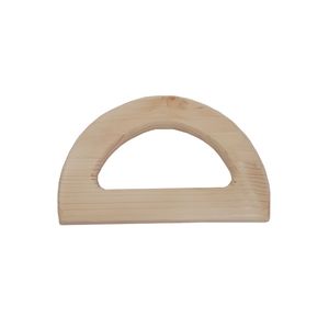دسته کیف طرح نیم دایره چوبی مدل n140311 بسته دو عددی