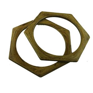 دسته کیف طرح چوب مدل شش ضلعی کد pls 6ls بسته 2 عددی